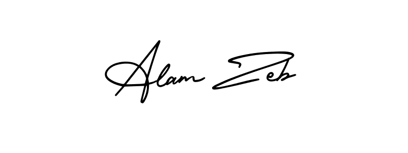 How to Draw Alam Zeb signature style? AmerikaSignatureDemo-Regular is a latest design signature styles for name Alam Zeb. Alam Zeb signature style 3 images and pictures png