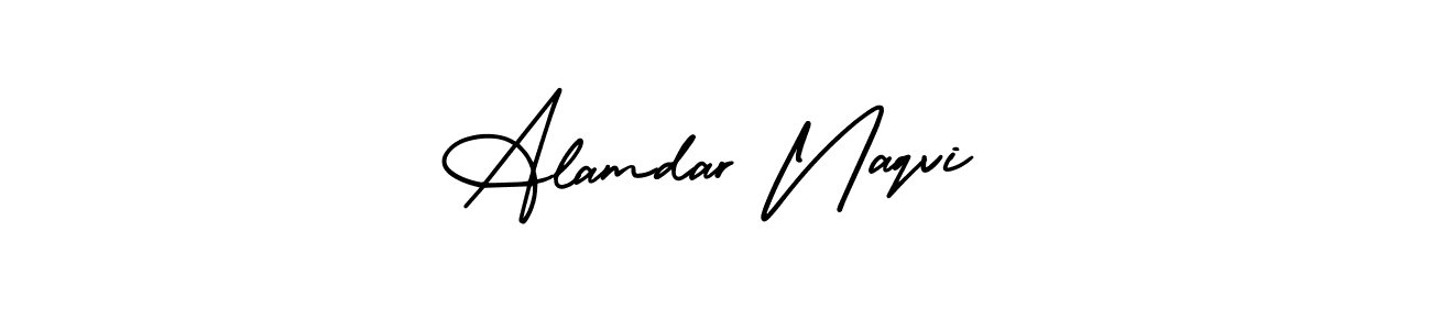 Similarly AmerikaSignatureDemo-Regular is the best handwritten signature design. Signature creator online .You can use it as an online autograph creator for name Alamdar Naqvi. Alamdar Naqvi signature style 3 images and pictures png