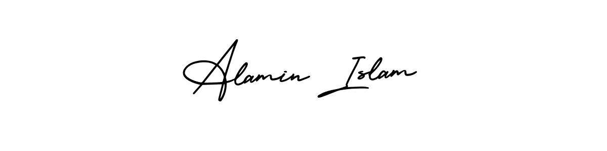 How to Draw Alamin Islam signature style? AmerikaSignatureDemo-Regular is a latest design signature styles for name Alamin Islam. Alamin Islam signature style 3 images and pictures png