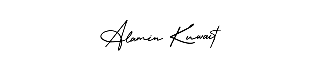 Similarly AmerikaSignatureDemo-Regular is the best handwritten signature design. Signature creator online .You can use it as an online autograph creator for name Alamin Kuwait. Alamin Kuwait signature style 3 images and pictures png