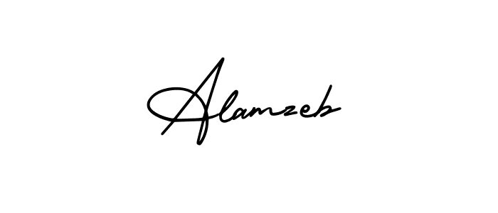 Best and Professional Signature Style for Alamzeb. AmerikaSignatureDemo-Regular Best Signature Style Collection. Alamzeb signature style 3 images and pictures png