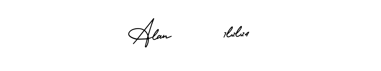 Use a signature maker to create a handwritten signature online. With this signature software, you can design (AmerikaSignatureDemo-Regular) your own signature for name Alan      7l2l24. Alan      7l2l24 signature style 3 images and pictures png