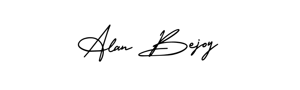 This is the best signature style for the Alan Bejoy name. Also you like these signature font (AmerikaSignatureDemo-Regular). Mix name signature. Alan Bejoy signature style 3 images and pictures png