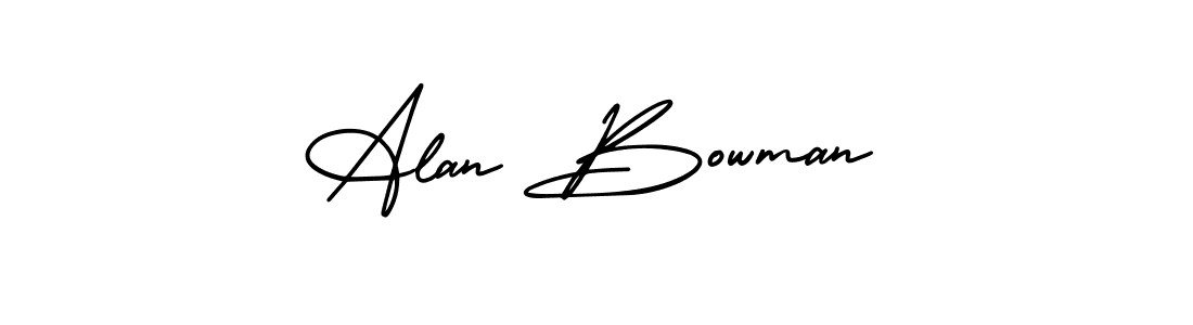 How to make Alan Bowman signature? AmerikaSignatureDemo-Regular is a professional autograph style. Create handwritten signature for Alan Bowman name. Alan Bowman signature style 3 images and pictures png