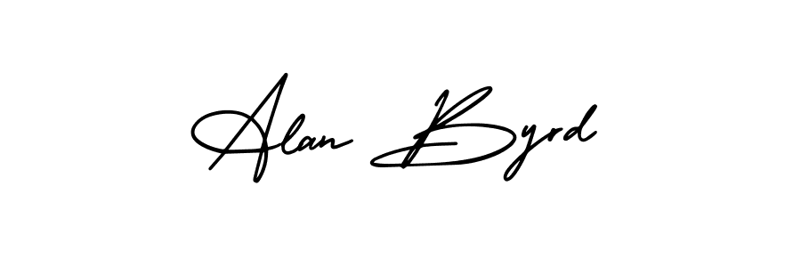 How to Draw Alan Byrd signature style? AmerikaSignatureDemo-Regular is a latest design signature styles for name Alan Byrd. Alan Byrd signature style 3 images and pictures png