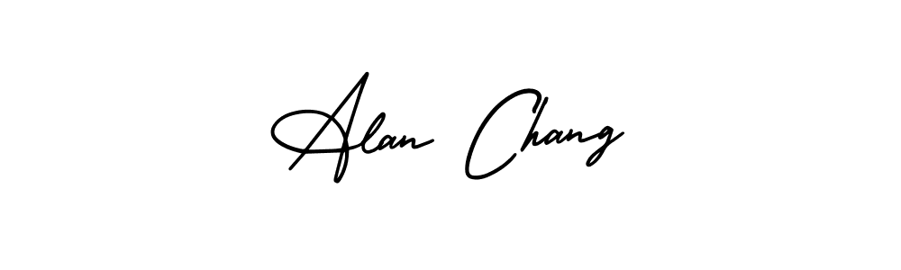 Make a short Alan Chang signature style. Manage your documents anywhere anytime using AmerikaSignatureDemo-Regular. Create and add eSignatures, submit forms, share and send files easily. Alan Chang signature style 3 images and pictures png