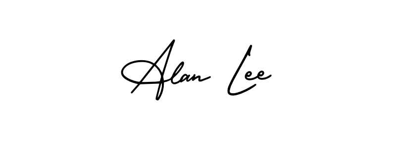 Best and Professional Signature Style for Alan Lee. AmerikaSignatureDemo-Regular Best Signature Style Collection. Alan Lee signature style 3 images and pictures png