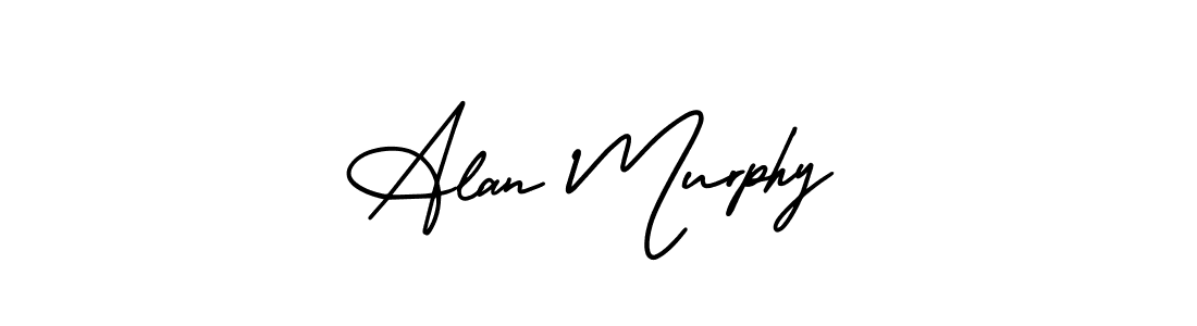 The best way (AmerikaSignatureDemo-Regular) to make a short signature is to pick only two or three words in your name. The name Alan Murphy include a total of six letters. For converting this name. Alan Murphy signature style 3 images and pictures png