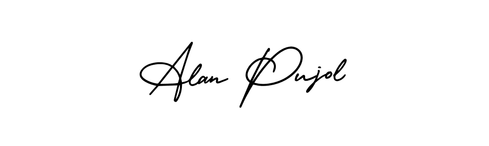 Design your own signature with our free online signature maker. With this signature software, you can create a handwritten (AmerikaSignatureDemo-Regular) signature for name Alan Pujol. Alan Pujol signature style 3 images and pictures png