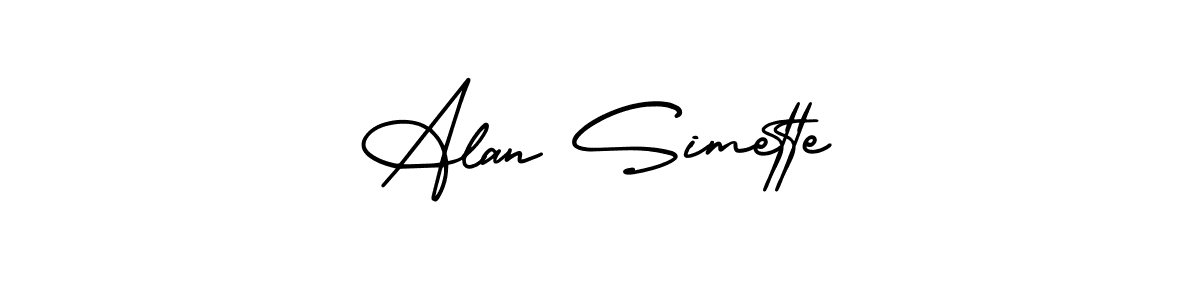 Once you've used our free online signature maker to create your best signature AmerikaSignatureDemo-Regular style, it's time to enjoy all of the benefits that Alan Simette name signing documents. Alan Simette signature style 3 images and pictures png