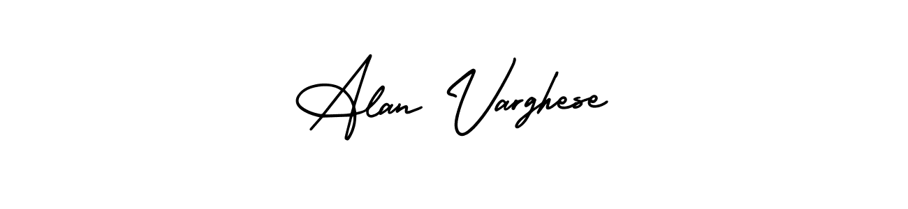 Best and Professional Signature Style for Alan Varghese. AmerikaSignatureDemo-Regular Best Signature Style Collection. Alan Varghese signature style 3 images and pictures png