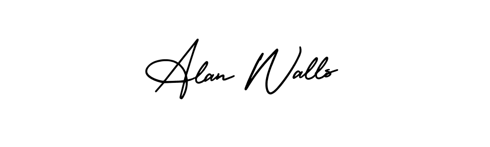 AmerikaSignatureDemo-Regular is a professional signature style that is perfect for those who want to add a touch of class to their signature. It is also a great choice for those who want to make their signature more unique. Get Alan Walls name to fancy signature for free. Alan Walls signature style 3 images and pictures png