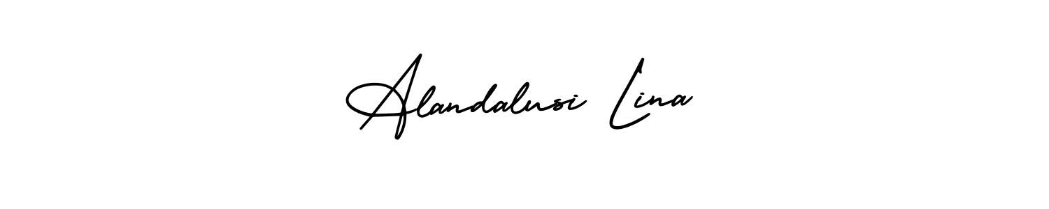 You can use this online signature creator to create a handwritten signature for the name Alandalusi Lina. This is the best online autograph maker. Alandalusi Lina signature style 3 images and pictures png