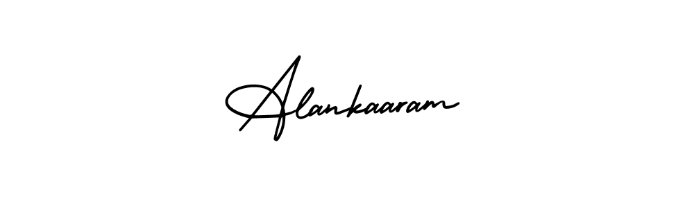 You should practise on your own different ways (AmerikaSignatureDemo-Regular) to write your name (Alankaaram) in signature. don't let someone else do it for you. Alankaaram signature style 3 images and pictures png