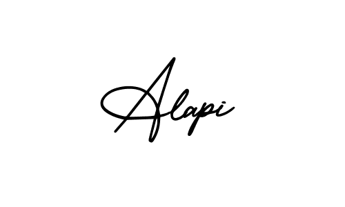 Create a beautiful signature design for name Alapi. With this signature (AmerikaSignatureDemo-Regular) fonts, you can make a handwritten signature for free. Alapi signature style 3 images and pictures png