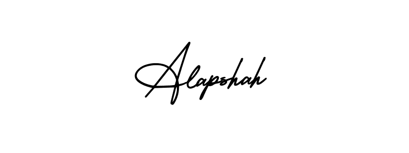 if you are searching for the best signature style for your name Alapshah. so please give up your signature search. here we have designed multiple signature styles  using AmerikaSignatureDemo-Regular. Alapshah signature style 3 images and pictures png