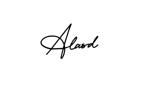 Design your own signature with our free online signature maker. With this signature software, you can create a handwritten (AmerikaSignatureDemo-Regular) signature for name Alasd. Alasd signature style 3 images and pictures png