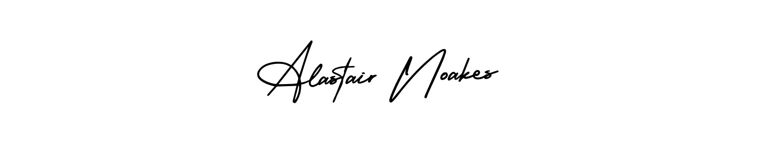 AmerikaSignatureDemo-Regular is a professional signature style that is perfect for those who want to add a touch of class to their signature. It is also a great choice for those who want to make their signature more unique. Get Alastair Noakes name to fancy signature for free. Alastair Noakes signature style 3 images and pictures png