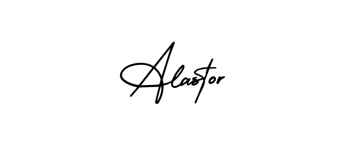 Alastor stylish signature style. Best Handwritten Sign (AmerikaSignatureDemo-Regular) for my name. Handwritten Signature Collection Ideas for my name Alastor. Alastor signature style 3 images and pictures png