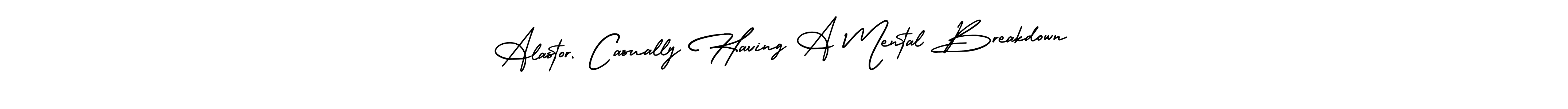 Alastor, Casually Having A Mental Breakdown stylish signature style. Best Handwritten Sign (AmerikaSignatureDemo-Regular) for my name. Handwritten Signature Collection Ideas for my name Alastor, Casually Having A Mental Breakdown. Alastor, Casually Having A Mental Breakdown signature style 3 images and pictures png