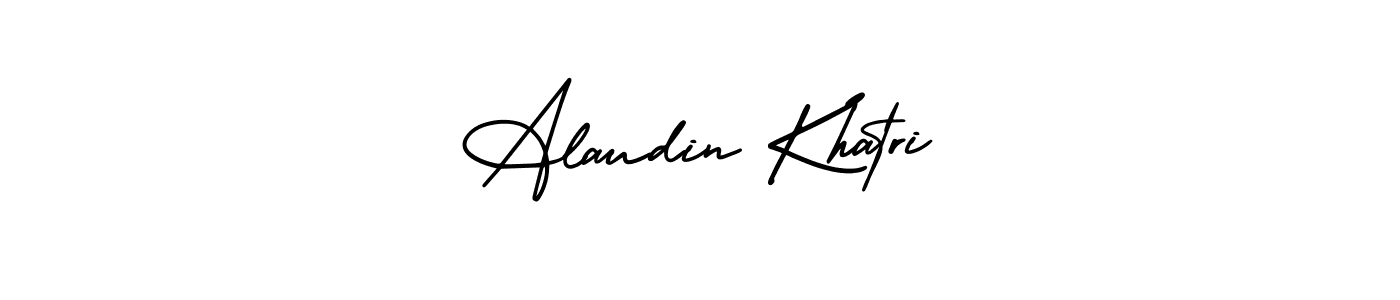 Create a beautiful signature design for name Alaudin Khatri. With this signature (AmerikaSignatureDemo-Regular) fonts, you can make a handwritten signature for free. Alaudin Khatri signature style 3 images and pictures png