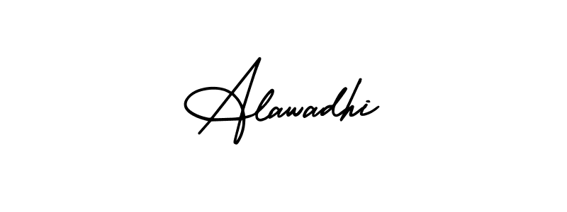 Design your own signature with our free online signature maker. With this signature software, you can create a handwritten (AmerikaSignatureDemo-Regular) signature for name Alawadhi. Alawadhi signature style 3 images and pictures png