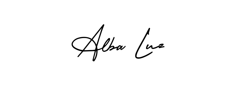 Best and Professional Signature Style for Alba Luz. AmerikaSignatureDemo-Regular Best Signature Style Collection. Alba Luz signature style 3 images and pictures png
