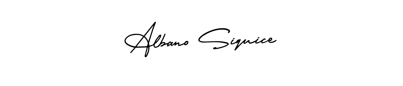 Albano Siquice stylish signature style. Best Handwritten Sign (AmerikaSignatureDemo-Regular) for my name. Handwritten Signature Collection Ideas for my name Albano Siquice. Albano Siquice signature style 3 images and pictures png