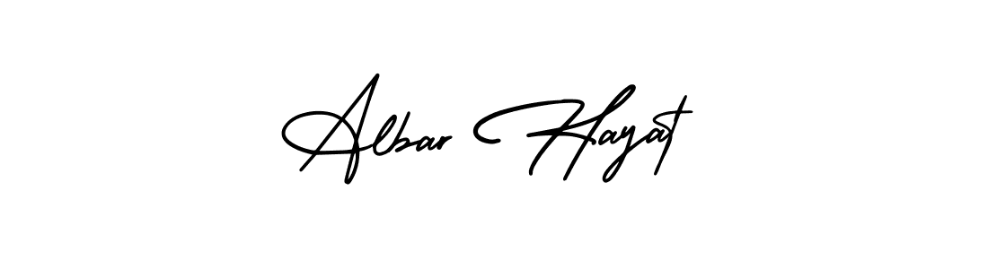 This is the best signature style for the Albar Hayat name. Also you like these signature font (AmerikaSignatureDemo-Regular). Mix name signature. Albar Hayat signature style 3 images and pictures png