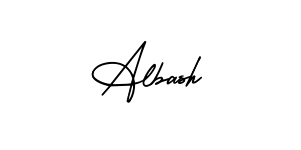 This is the best signature style for the Albash name. Also you like these signature font (AmerikaSignatureDemo-Regular). Mix name signature. Albash signature style 3 images and pictures png
