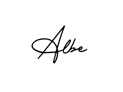 You should practise on your own different ways (AmerikaSignatureDemo-Regular) to write your name (Albe) in signature. don't let someone else do it for you. Albe signature style 3 images and pictures png