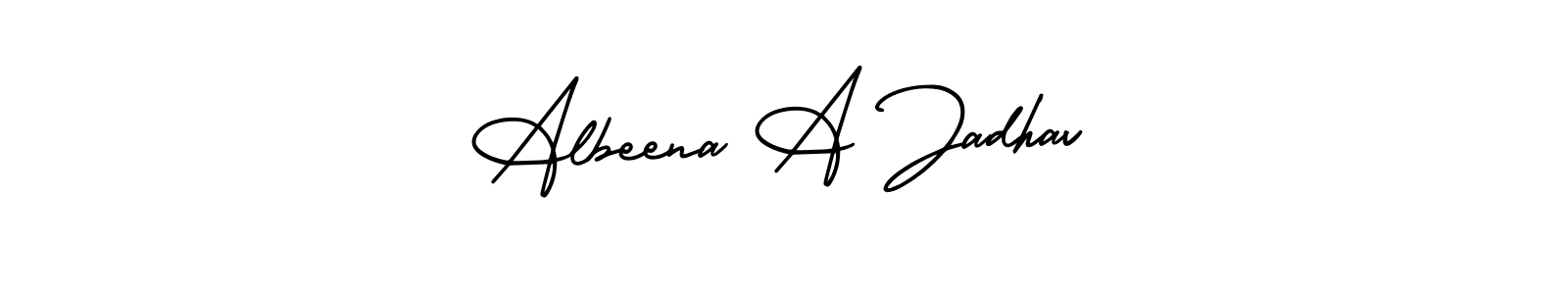Best and Professional Signature Style for Albeena A Jadhav. AmerikaSignatureDemo-Regular Best Signature Style Collection. Albeena A Jadhav signature style 3 images and pictures png