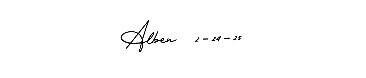 You can use this online signature creator to create a handwritten signature for the name Alben  2-24-25. This is the best online autograph maker. Alben  2-24-25 signature style 3 images and pictures png