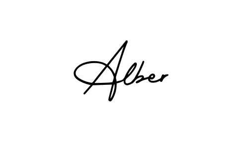 if you are searching for the best signature style for your name Alber. so please give up your signature search. here we have designed multiple signature styles  using AmerikaSignatureDemo-Regular. Alber signature style 3 images and pictures png