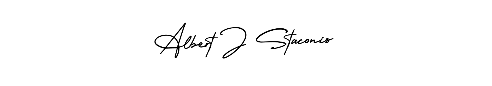 Once you've used our free online signature maker to create your best signature AmerikaSignatureDemo-Regular style, it's time to enjoy all of the benefits that Albert J Staconis name signing documents. Albert J Staconis signature style 3 images and pictures png