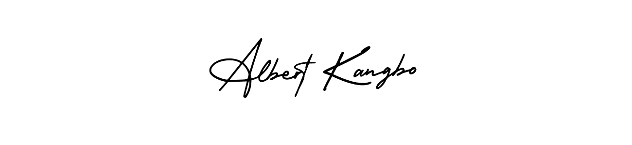 AmerikaSignatureDemo-Regular is a professional signature style that is perfect for those who want to add a touch of class to their signature. It is also a great choice for those who want to make their signature more unique. Get Albert Kangbo name to fancy signature for free. Albert Kangbo signature style 3 images and pictures png