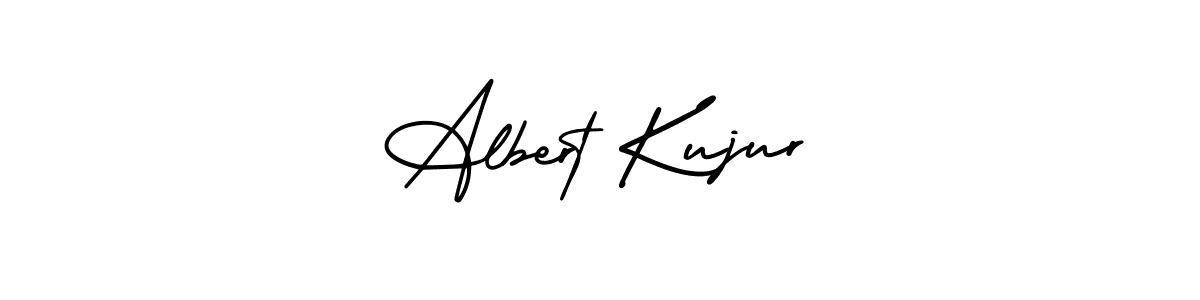 How to make Albert Kujur name signature. Use AmerikaSignatureDemo-Regular style for creating short signs online. This is the latest handwritten sign. Albert Kujur signature style 3 images and pictures png