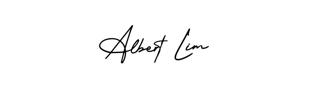 if you are searching for the best signature style for your name Albert Lim. so please give up your signature search. here we have designed multiple signature styles  using AmerikaSignatureDemo-Regular. Albert Lim signature style 3 images and pictures png