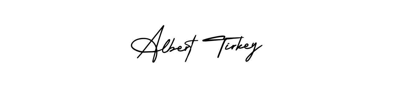 You can use this online signature creator to create a handwritten signature for the name Albert Tirkey. This is the best online autograph maker. Albert Tirkey signature style 3 images and pictures png