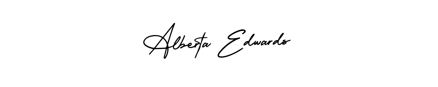 It looks lik you need a new signature style for name Alberta Edwards. Design unique handwritten (AmerikaSignatureDemo-Regular) signature with our free signature maker in just a few clicks. Alberta Edwards signature style 3 images and pictures png