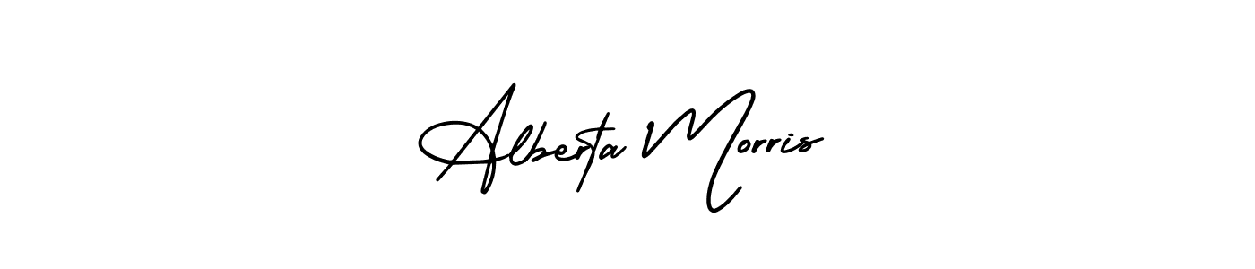 Make a beautiful signature design for name Alberta Morris. Use this online signature maker to create a handwritten signature for free. Alberta Morris signature style 3 images and pictures png