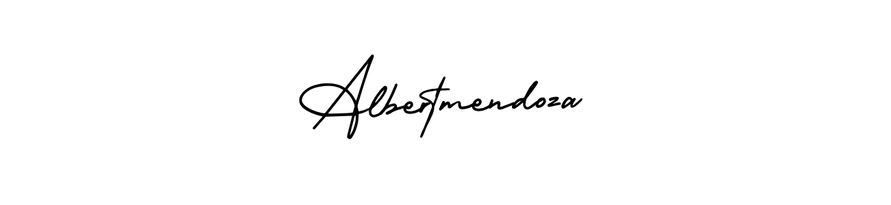AmerikaSignatureDemo-Regular is a professional signature style that is perfect for those who want to add a touch of class to their signature. It is also a great choice for those who want to make their signature more unique. Get Albertmendoza name to fancy signature for free. Albertmendoza signature style 3 images and pictures png
