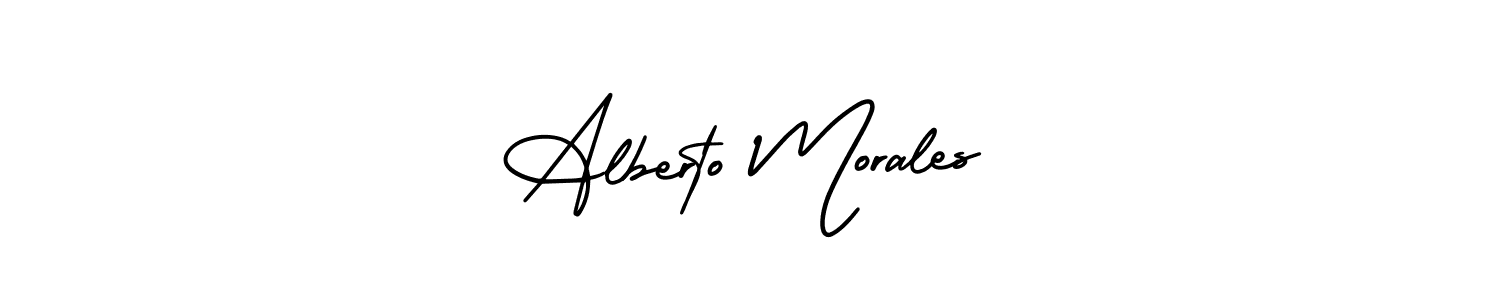 if you are searching for the best signature style for your name Alberto Morales. so please give up your signature search. here we have designed multiple signature styles  using AmerikaSignatureDemo-Regular. Alberto Morales signature style 3 images and pictures png