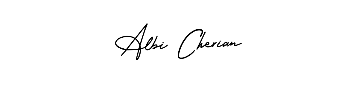 Create a beautiful signature design for name Albi Cherian. With this signature (AmerikaSignatureDemo-Regular) fonts, you can make a handwritten signature for free. Albi Cherian signature style 3 images and pictures png