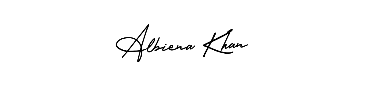 Similarly AmerikaSignatureDemo-Regular is the best handwritten signature design. Signature creator online .You can use it as an online autograph creator for name Albiena Khan. Albiena Khan signature style 3 images and pictures png