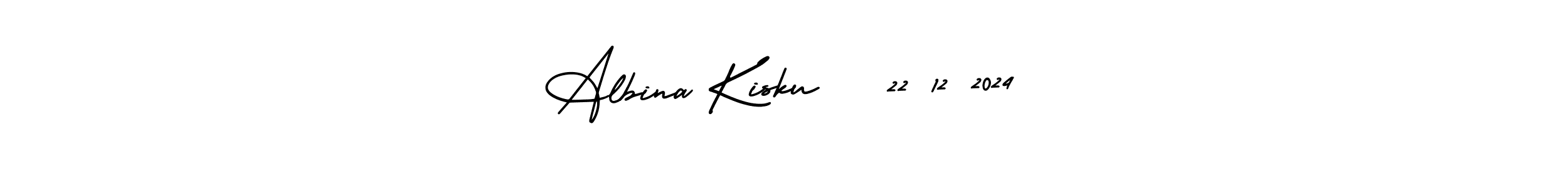 Create a beautiful signature design for name Albina Kisku   22 12 2024. With this signature (AmerikaSignatureDemo-Regular) fonts, you can make a handwritten signature for free. Albina Kisku   22 12 2024 signature style 3 images and pictures png