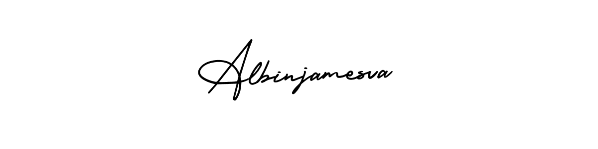 How to Draw Albinjamesva signature style? AmerikaSignatureDemo-Regular is a latest design signature styles for name Albinjamesva. Albinjamesva signature style 3 images and pictures png