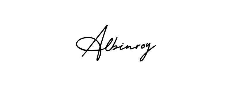 It looks lik you need a new signature style for name Albinroy. Design unique handwritten (AmerikaSignatureDemo-Regular) signature with our free signature maker in just a few clicks. Albinroy signature style 3 images and pictures png
