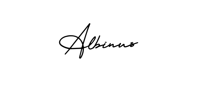 Create a beautiful signature design for name Albinus. With this signature (AmerikaSignatureDemo-Regular) fonts, you can make a handwritten signature for free. Albinus signature style 3 images and pictures png