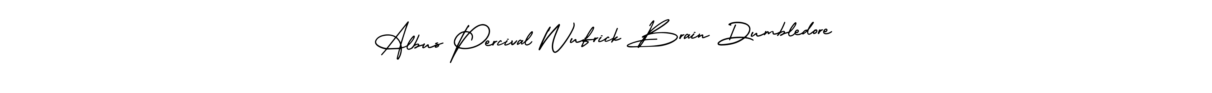 How to Draw Albus Percival Wufrick Brain Dumbledore signature style? AmerikaSignatureDemo-Regular is a latest design signature styles for name Albus Percival Wufrick Brain Dumbledore. Albus Percival Wufrick Brain Dumbledore signature style 3 images and pictures png